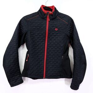 Pearl Izumi Technical Thermal Cycling Jacket Size Small Black Red Trim